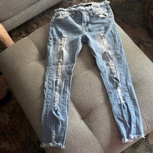 VIP Kids Light Blue Distressed Jeans